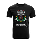 Tennant Tartan Crest T-shirt - I'm not yelling style
